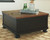 Valebeck Black / Brown Lift Top Cocktail Table