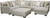 Middleton Modular Sectional - RSF Loveseat - Cement