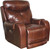 Venice - Power Headrest With Lumbar Power Lay Flat Recliner - Chocolate