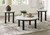 Xandrum - Occasional Table Set (Set of 3) - Black / White