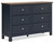 Landocken - Dresser - Brown / Blue