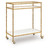 Plattfield - Bar Cart - Antique Gold Finish