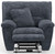 Paxon - Deep Seat Power Lay Flat Recliner With Power Adjustable Headrest - Smoke
