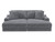 Cozy - LSF Chaise With USB - Gunmetal