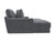 Cozy - RSF Chaise With USB - Gunmetal
