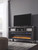 Todoe - 2 Pc. - 65" TV Stand with Wide Fireplace Insert - Gray