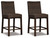 Paradise Trail - Barstool (Set of 2) - Medium Brown