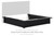 Londer - King Panel Footboard W/Rails - Black