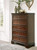 Trellington - Five Drawer Chest - Brown