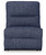 Acklen Place - Power Armless Recliner With Adj Headrest - Navy
