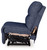 Acklen Place - Power Armless Recliner With Adj Headrest - Navy