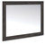 Hollivern - Bedroom Mirror - Dark Gray