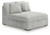Cuddle Plush - Oversized Armless Chaise - Arctic