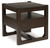 Breckington - Square End Table - Dark Brown