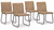 Pharwynn - Dining Upholstered Side Chair (Set of 4) - Toast