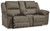 Laresview - Dbl Reclining Loveseat with Console - Fossil