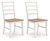 Purlaney - Dining Room Side Chair (Set of 2) - Antique White / Natural