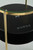 Nedman - Accent Table With Speaker - Black / Gold Finish