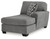 Birkdale Court - Raf Corner Chaise - Gray