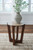Tanidore - Round End Table - Warm Brown