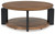 Kraeburn - Round Cocktail Table - Brown / Black