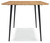 Gretlynn - Rectangular Dining Room Table - Black / Natural