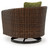 Horizon Hall - Swivel Lounge With Cushion - Brown / Green