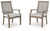 Rainier Ranch - Arm Chair With Cushion (Set of 2) - Brown / Beige