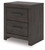 Prendonea - Two Drawer Night Stand - Charcoal