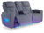 Studio Cave - Power Reclining Loveseat with Console - Steel