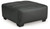 Brixley Pier - Oversized Accent Ottoman - Graphite