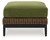 Horizon Hall - Ottoman With Cushion - Brown / Green