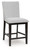 Neymorton - Upholstered Barstool (Set of 2) - Dark Grayish Brown