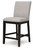 Neymorton - Upholstered Barstool (Set of 2) - Dark Grayish Brown