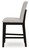 Neymorton - Upholstered Barstool (Set of 2) - Dark Grayish Brown