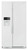 36 in Side-by-Side Refrigerator with Dual Pad External ice and Water Dispenser