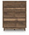 Chirason - Five Drawer Wide Chest - Brown