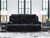 Rhine Falls - Reclining Power Sofa With Drop Down Table - Onyx