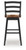 Wildenauer - Tall Swivel Barstool (Set of 2) - Brown / Black