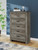 Frandern - Five Drawer Chest - Gray