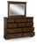 Taffenbrook - Dresser And Mirror - Medium Brown