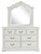 Montelaine - Dresser And Mirror - Antique White