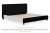Zuraleus - King/California King Upholstered Headboard/Footboard/Roll Slats - Black