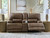 Beckley Place - Power Reclining Loveseat With Console / Adjustable Headrest - Earth