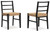 Isanti - Dining Room Side Chair (Set of 2) - Light Brown / Black