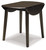 Hammis - Round DRM Drop Leaf Table - Dark Brown