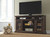 Roddinton - XL TV Stand w/Fireplace Option - Dark Brown