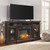 Roddinton - XL TV Stand w/Fireplace Option - Dark Brown