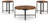 Crosstrail - Occasional Table Set (Set of 3) - Brown