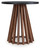 Kallari - Round End Table - Warm Brown / Black